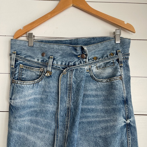 R13 Staley Cross Over Jeans Size 29 - Picture 4 of 8